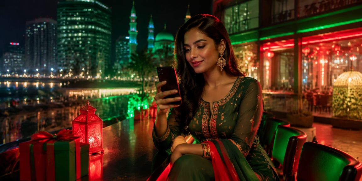 Users enjoying special casino app promotions during Eid festivities in Dhaka